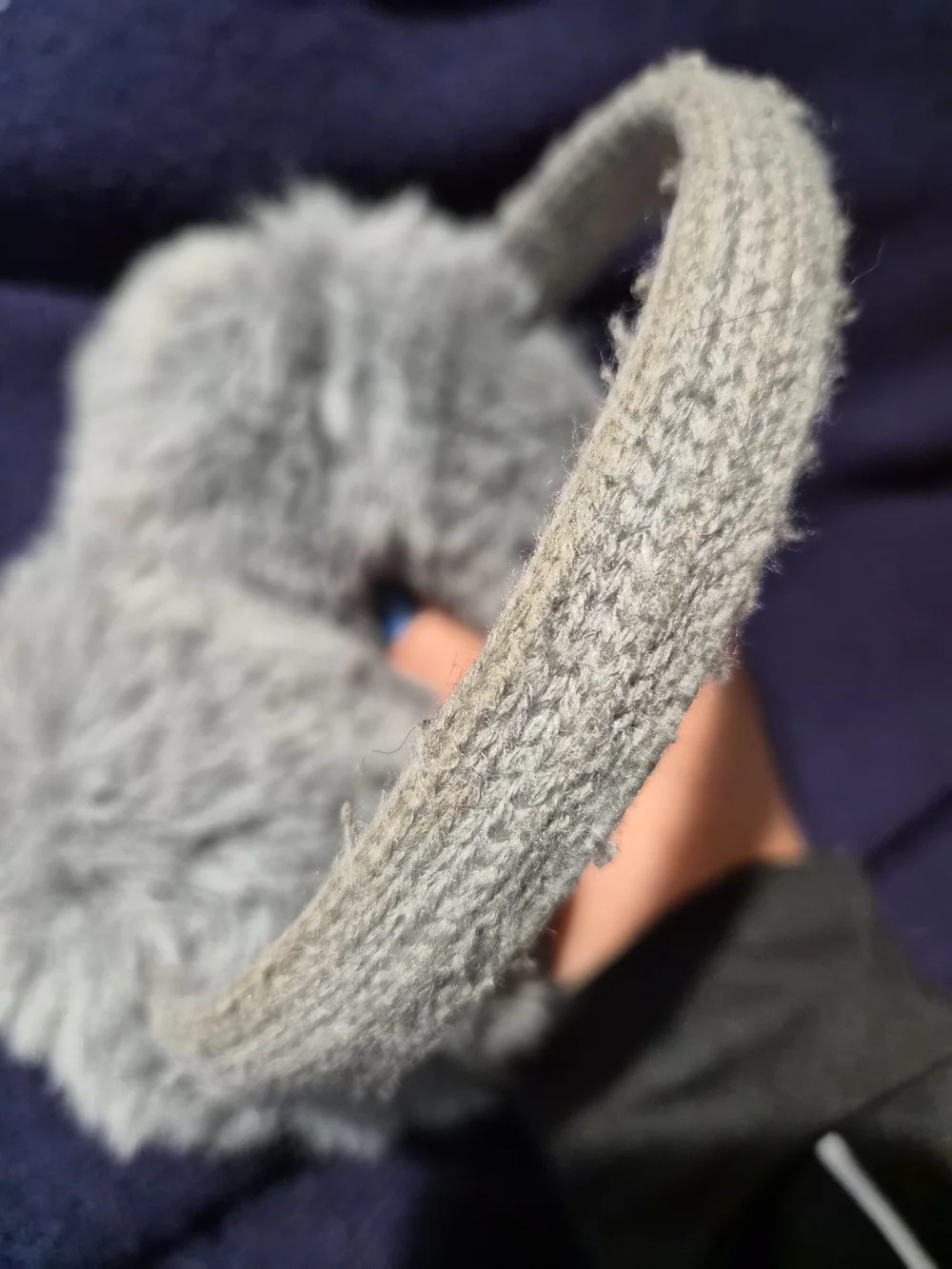 MixIt Grey Faux Fur Earmuffs - Soft Winter Ear Warmers